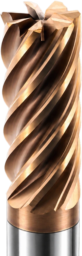 Raptor 7-flute end mill with Venom coating